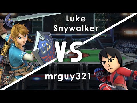 Luke Snywalker (Link) vs mrguy321 (Mii Brawler) - Smash Ultimate Best of 5