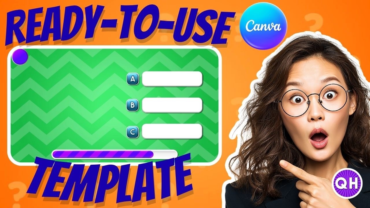 Ready-To-Use Multiple Choice Questions Quiz Video Template!