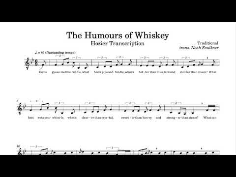 Hozier - The Humours of Whiskey (a cappella) | Transcription