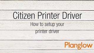 Installing Citizen Printer Drivers on Windows