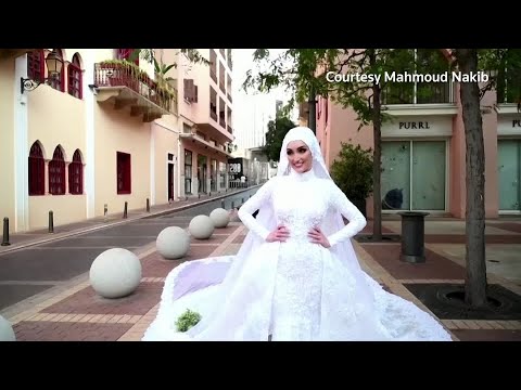 Beirut explosion rocks bride's photoshoot