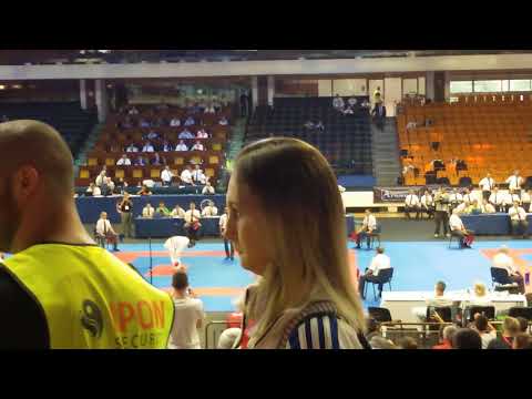 53rd European karate champ. Novi Sad 2018 Rafael Aghayev Aze Vs Luigi Busa Ita male kumite -75 kg