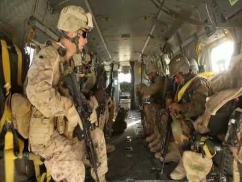 Marines training for air assault in Afghanistan