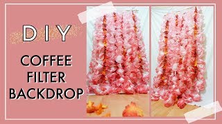 DIY Coffee Filter Backdrop | DIY Fall Decor