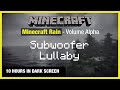 🎧  Minecraft Rain | Subwoofer Lullaby | Minecraft Music | 10 Hours in Dark Screen