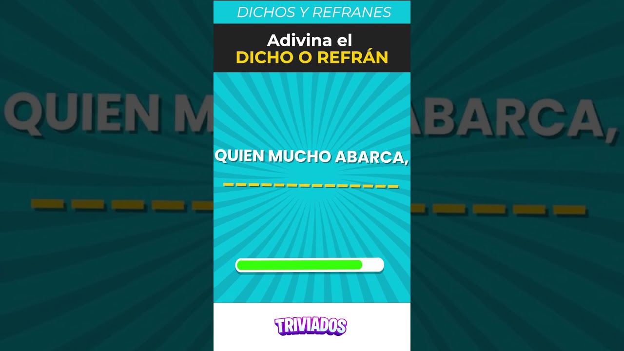 👉 ¿Puedes COMPLETAR estos REFRANES? 🤔🔥 #shorts