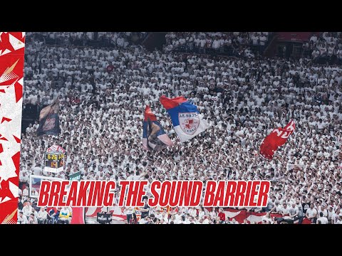 More than 20.000 Crvena zvezda fans breaking the sound barrier in Štark Arena against Partizan