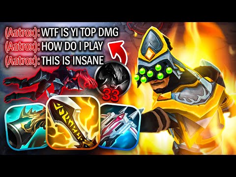 CRIT MASTER YI TOP DAMAGE IS INSANE...