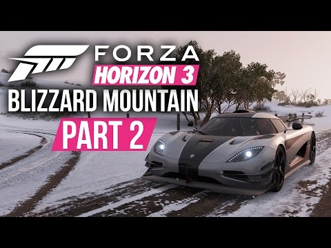 Forza Horizon 3 Blizzard Mountain Gameplay Walkthrough Part 2 - GOING VERY FAST ON THE SNOW