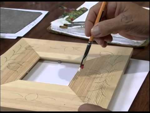 Mulher.com 16/01/2013 Ana Maria Guimarães - Pintura em madeira porta-retrato 1/2