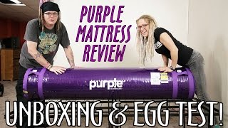 🛏️ Purple Mattress Unboxing | Review | Egg Test | What!? What!? 🛏️