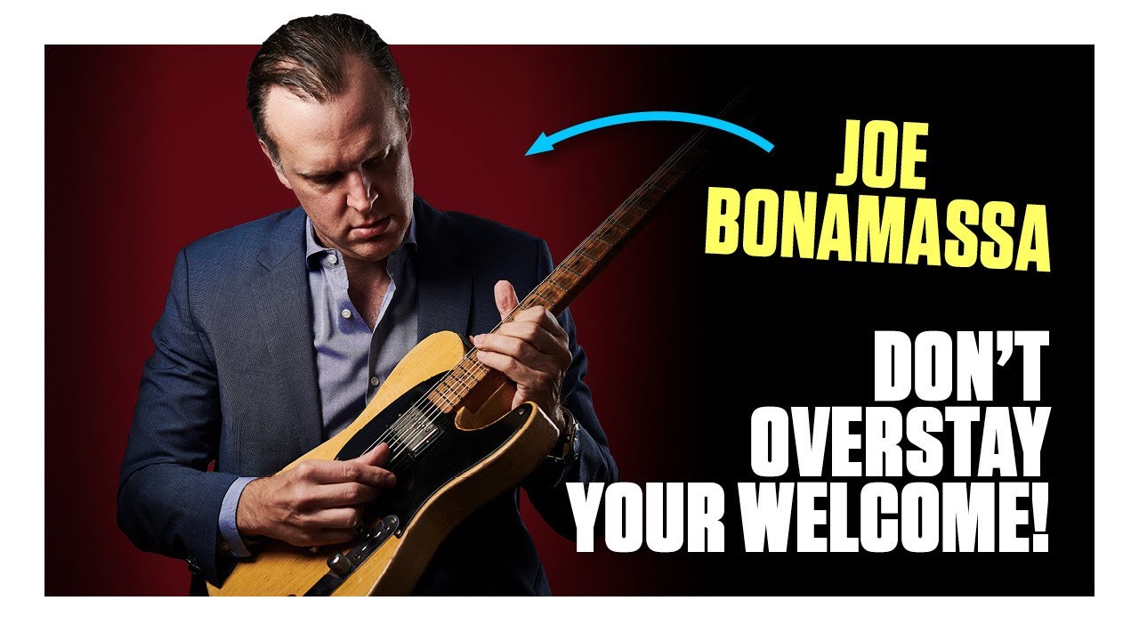 Joe Bonamassa: How to get out of a slow blues guitar solo - YouTube