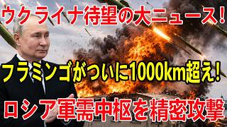 ウクライナ国産巡航ミサイル「フラミンゴ」がついに本物の戦略兵器へ進化！1000km超のロシア奥地に到達し、軍需中枢を精密攻撃！プーチンの戦争継続能力に重大打撃へ！