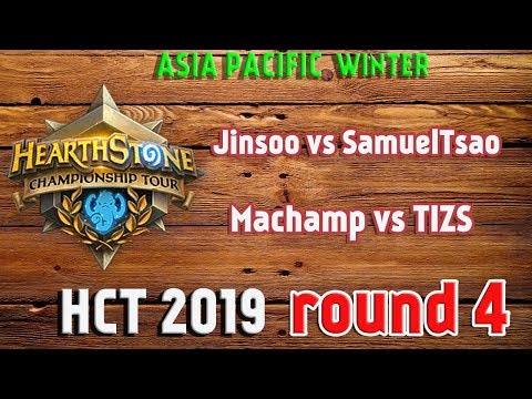 Hearthstone HCT Asia Pacific Winter  Jinsoo vs SamuelTsao Machamp vs TIZS 01 26 2019