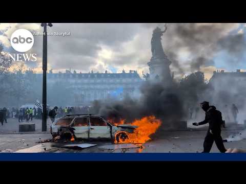 France institutes curfew after violent riots