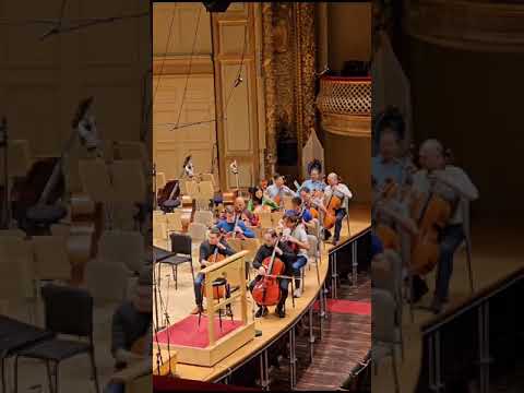 Boston Symphony Orchestra cellists and Yo-Yo Ma rehearse a Prelude by Shostakovich.