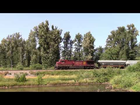 Trains BC 2021: CP 301 (Grain Train) @ SUmas Mtn. Cnada 25JUL21AC4400CW 8654 Leading