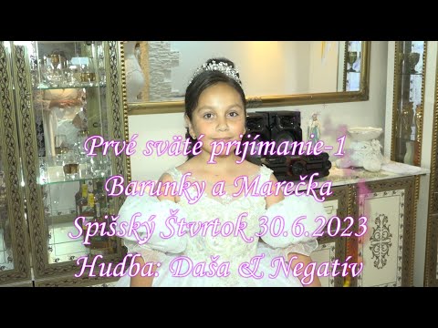 Prvé sväté prijímanie Barunky a Marečka,Spišský Štvrtok 30.6.2023-1