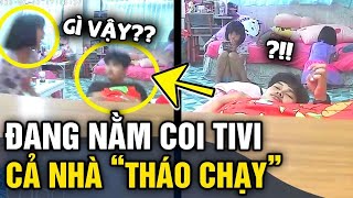 Đang nằm XEM TIVI cả nhà vội THÁO CHẠY 