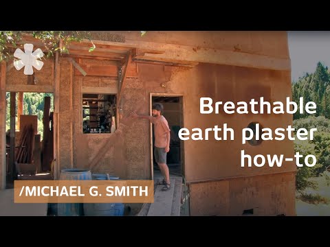 A no-VOC earth plaster for a breathable, bioclimatic home