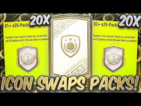 ENDLICH WIEDER DA! UNSERE ERSTEN 25x 81/82+ ICON SWAP PACKS IN FIFA 22