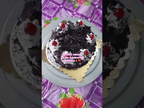 🤗Black forest cake 🎂 #youtubeshorts #cakedecorating #like #everyone#cakelover ❤️❤️❤️❤️
