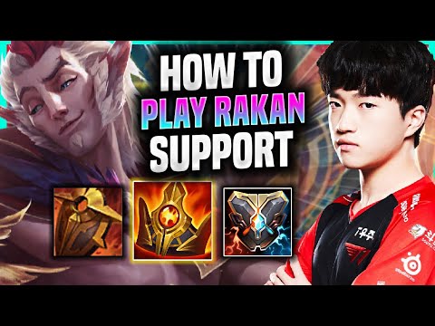 LEARN HOW TO PLAY RAKAN SUPPORT LIKE A PRO! - T1 Keria Plays Rakan Support vs Taliyah! | Season 2022