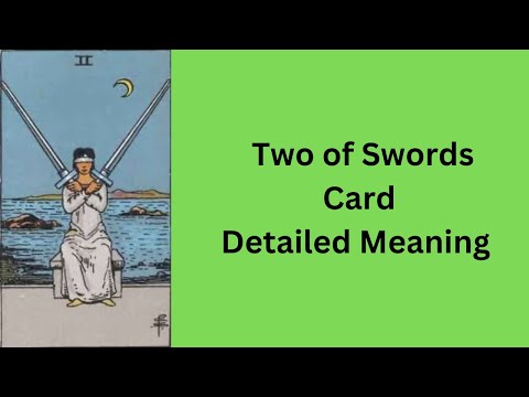 Two of Swords — Tarot Card Meaning  || Minor Arcana || Learn Tarot With Nidhi