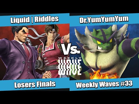 Weekly Wave #33 Losers Finals - Liquid | Riddles (Kazuya, Richter) vs Dr.YumYumYum (Incineroar)