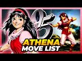 ATHENA ASAMIYA MOVE LIST The King Of Fighters 95 KOF95