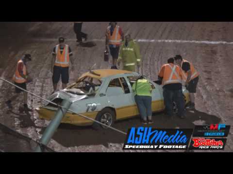 Production Sedans: John Alcock Rollover - Kingaroy Speedway