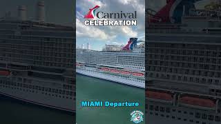 Timelapse: Carnival Celebration Prepares to Depart Port of Miami 🚢🌊