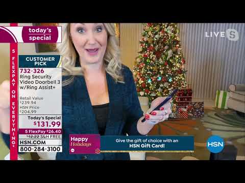HSN | Electronic Gift Connection featuring Ring Home Security 12.06.2020 - 12 AM