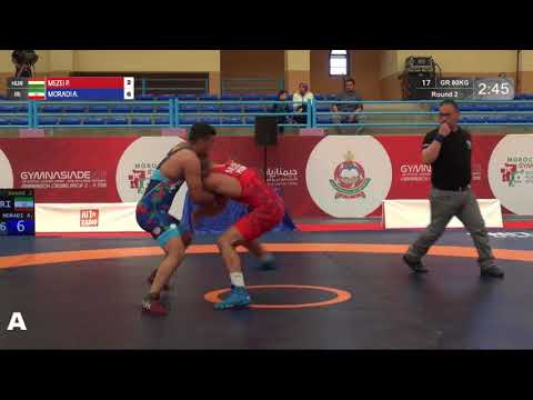 Round 2 GR - 80 kg: P. MEZEI (HUN) v. A. MORADI (IRI)