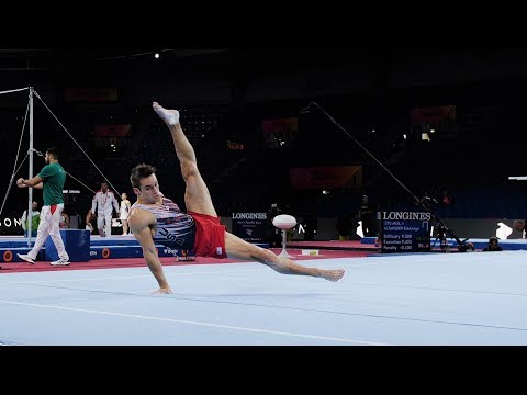 Sam Mikulak (USA) FX 2019 Worlds Stuttgart - Podium Training