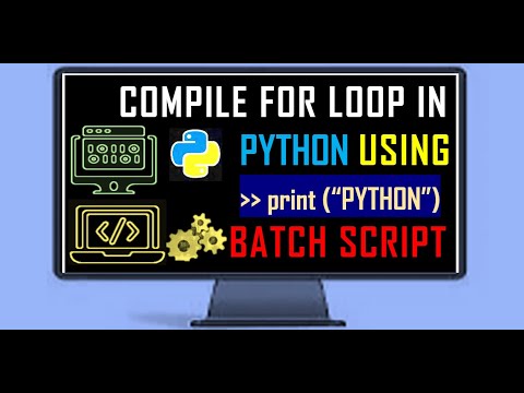 How To Compile ⚙ Python Program Using Batch Script Command Line In Terminal To Compile Python Code