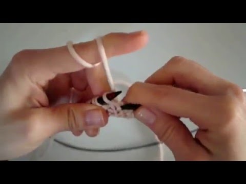 Patentmuster mit Tiefer gestochene maschen