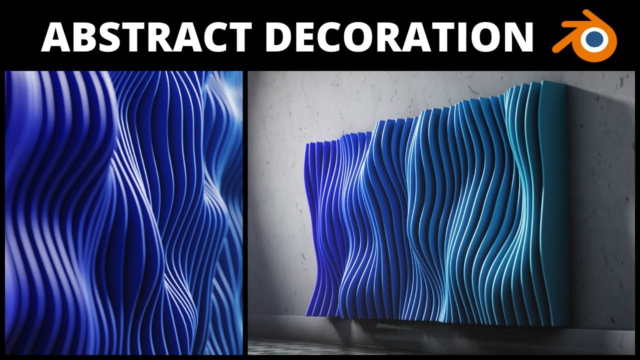 Abstract Wall Art in Blender: Master Geometry Nodes for Stunning Decor