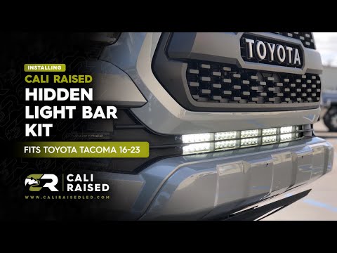 2016-Current Tacoma Lower Bumper 32" LED Light Bar Install And Wiring
