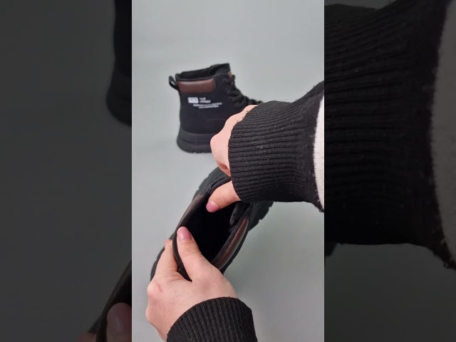 Чоботи жіночі шкіряні байка хутро 592641 Чорний Черевики жіночі шкіряні хутро 589542 Чорні