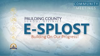 E SPLOST Community Meeting Presentation