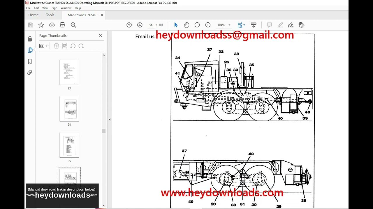 Manitowoc Grove Crane  TM9120 Operator’s & Safety Handbook Manual PDF