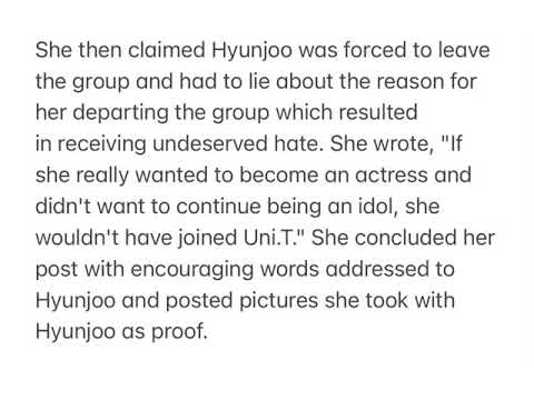 Former April member Hyunjoo's friend claims all April members bullied Hyunjoo