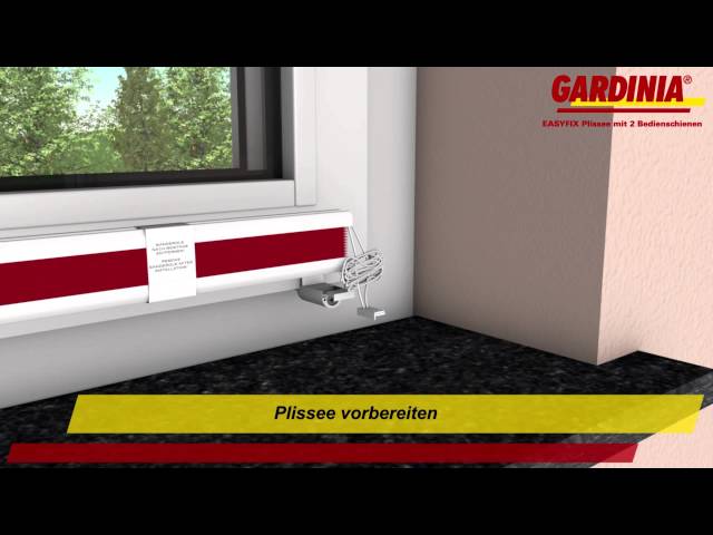 Video Teaser für GARDINIA EASYFIX Plissee - Klemmmontage