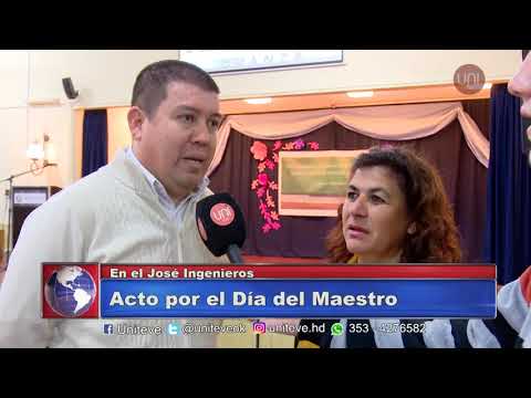 Acto por el Día del maestro en el José Ingenieros