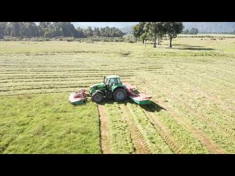 Deutz Fahr 6215ttv Kverneland 5087MN and 3332FT mower conditioners