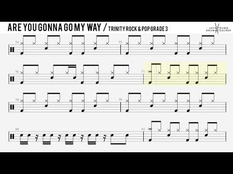 How to Play Are You Gonna Go My Way  - Trinity Rock & Pop Drums Grade 3
