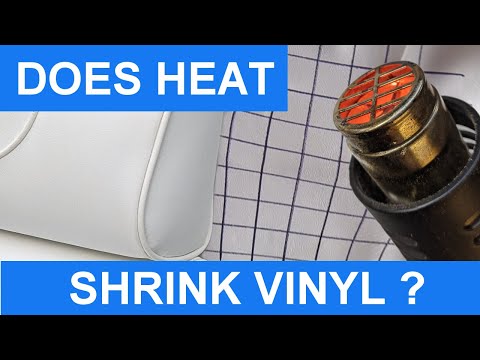 Does heat shrink vinyl? | Upholstery experiment for removing wrinkles from boat seats