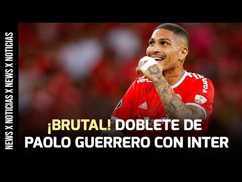 ¡UN CRACK! Show de Paolo Guerrero Doblete y asistencia con INTER - Internacional vs U.Católica 3-0