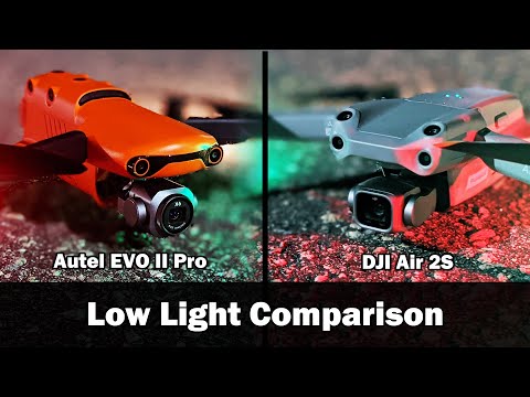 Low Light Comparison: Autel EVO II Pro 6k vs DJI Air 2S
